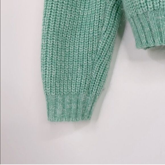 REVOLVE Line and Dot Cropped Delilah Knit Crewneck Sweater Size XS - Picture 5 of 10